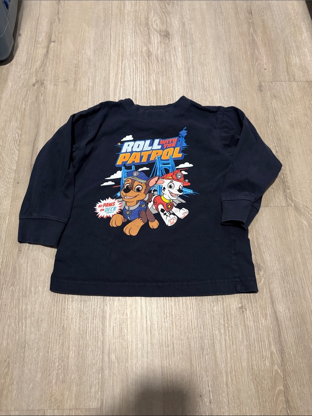 Paw‎ Patrol Navy Long-Sleeve Graphic Tee with Chase & Marshall